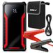 DEDRA powerbank met motorstartfunctie, booster, jumpstarter Li-Ion 12000 mAh, LCD-display, noodstart van diesel- en benzinemotoren, motorfietsen en boten, snellaadaansluiting