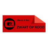 Sneltoner Brother TZe-441 - 8m zwart op rood / gelamineerd tape / 18mm (huismerk)