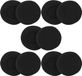 Vhbw 10x Coussinets d'oreille compatibles avec Baia Power Dtx501p casque audio, headset - noir, mat, 5,7 cm
