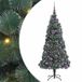 vidaXL Sapin de Noël artificiel avec guirlandes lumineuses et boules Vert 180 cm PET