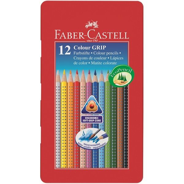 Faber-Castell Colour Grip - Kleurpotloden - 12 stuks - Multi