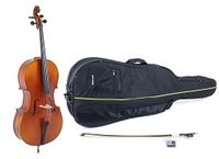GEWA Cello, set voor cello Maestro serie 1 VC3-1/2 speelklaar incl. tas, Massaranduba boog en Larsen Aurora snaren