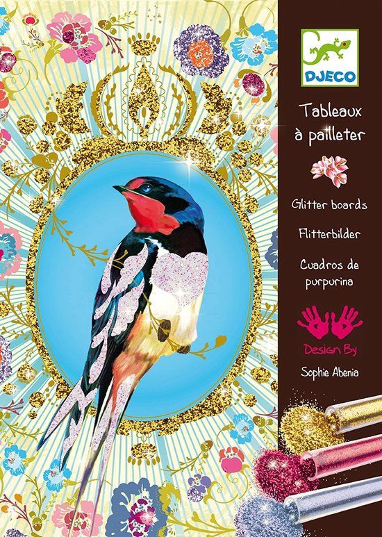 Djeco Glitter Birds Schilderset