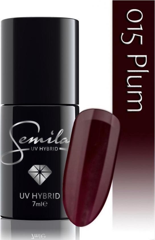Semilac 015 UV Hybrid Nail Polish - Plum - 7 ml