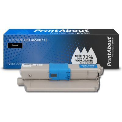 PrintAbout Compatible Toner 46508712 - Black - 3500 pages - OKI C332dn, MC363dn