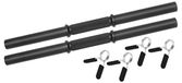 Solidchoice - Barre haltères professionnelle 51 cm avec clips à ressort