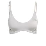 adidas Mujer Optime Essentials Workout Shine Light Support Bra, grey two, XXL