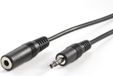 Value audio verlengkabel 3,5mm M/F, zwart, 2 m