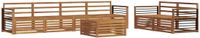 vidaXL - Bank loungeset - 7-delig - Naturel - Massief Acacia Hout