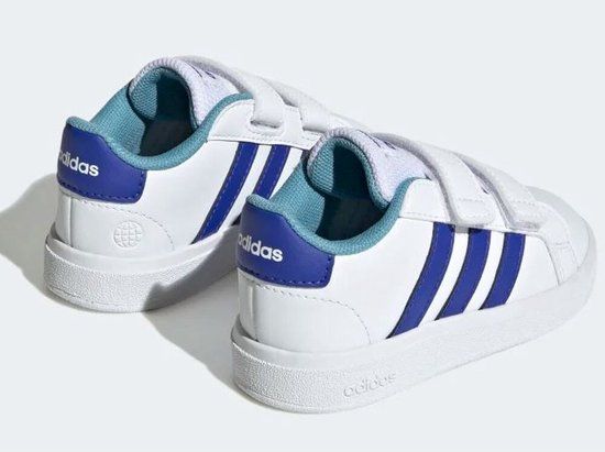 Adidas Grand Court 2.0 CF - Babytrainers - Wit/Blauw - Maat 22