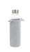 YOKO DESIGN Glass Bottle Glass 500 ml met grijze neopreen zak