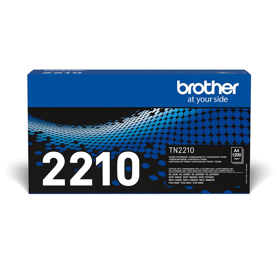 Brother TN-2210 Toner Cartridge - Black - Original - 1200 Pages