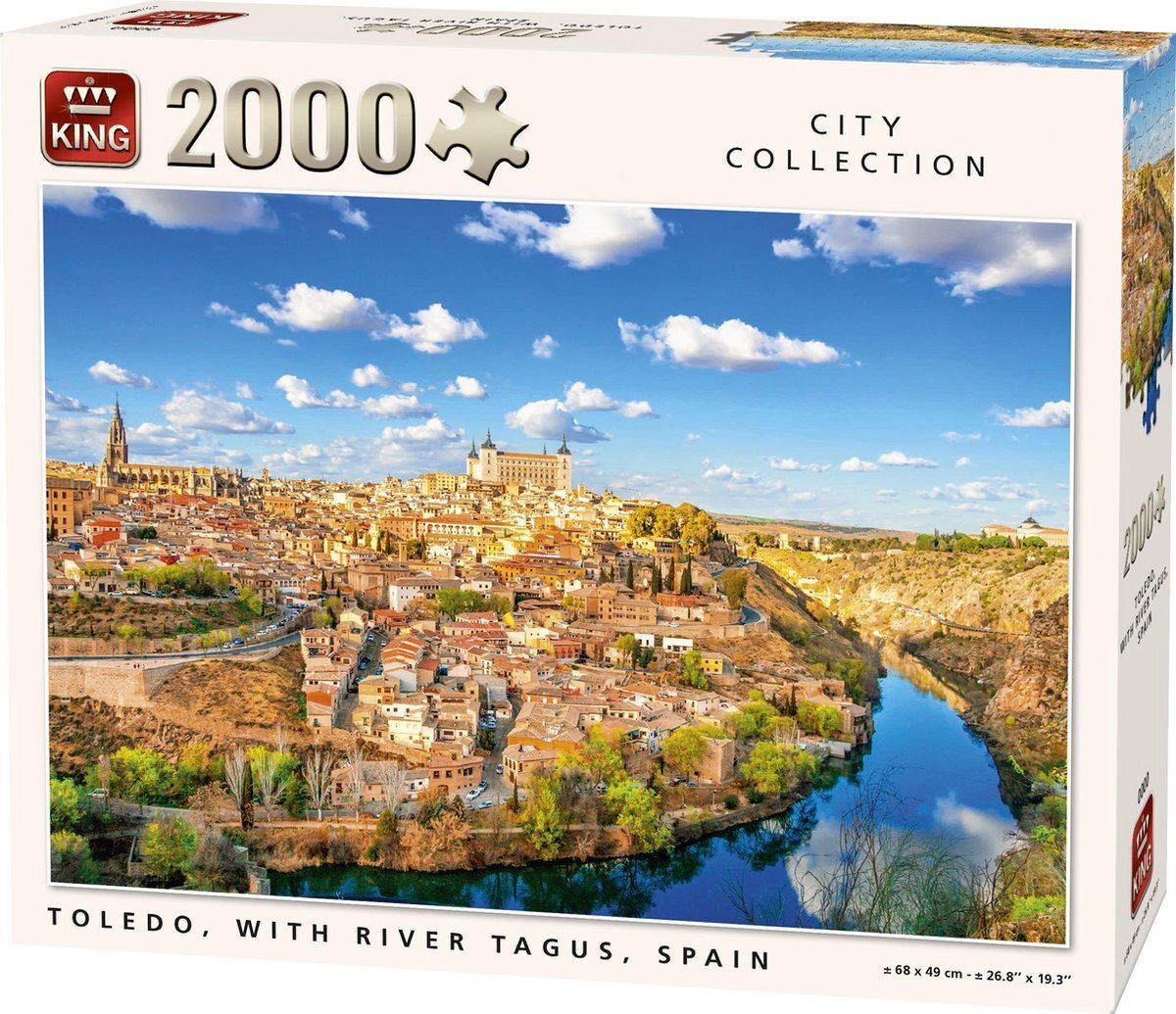 King City Collection Toledo, With River Tagus, Spain Puzzel