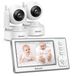 Babyfoon met camera - 4,3 inch IPS-scherm - 2 camera's - Splitscreen - 29 uur