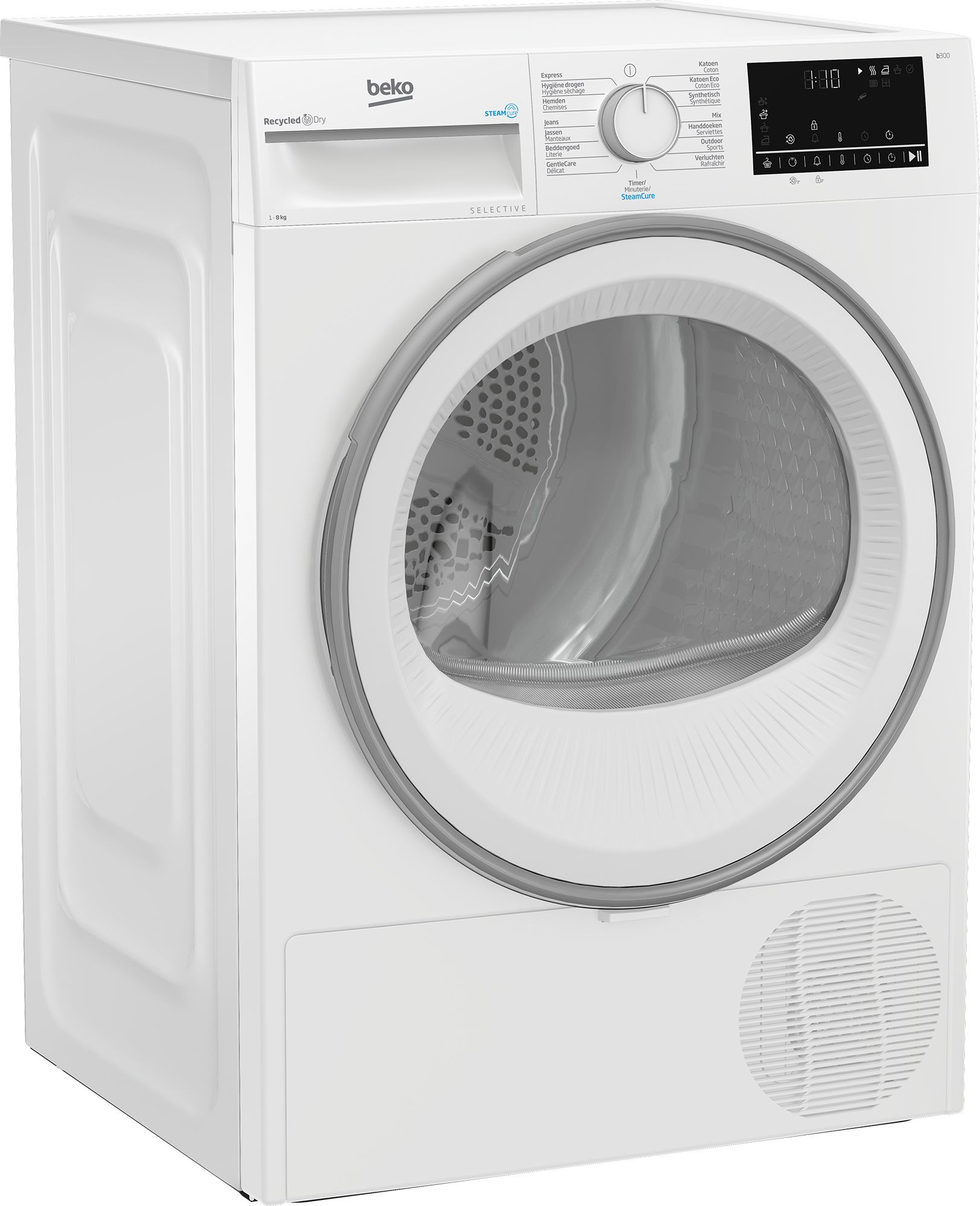 Beko B3T6823W2 SteamCure Selective Line - Wasmachine - Wit