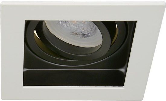 Philips Chano LED inbouwspot - Vierkant - Wit - Dimbaar - 5W - Extra Warm Wit