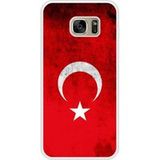 Samsung Bedrukt siliconen hoesje compatibel met Galaxy S7 Edge Drapeau Turquie