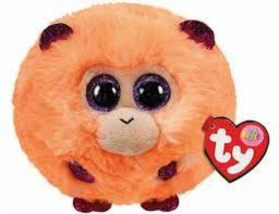 Ty Teeny Puffies Coconut Monkey - 10cm - Pluche Knuffel - Beige/Bruin