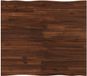 vidaXL Plateau de table rectangulaire 100 x 80 x 3,2 cm verre brun foncé