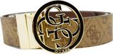 Guess Noelle Verstelbare en Omkeerbare Dames Broekriem - Latte Logo - Maat M