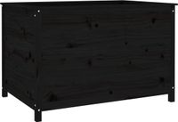 vidaXL Jardinière surélevée - 119,5x82,5x78 cm - Bois de pin massif - Noir