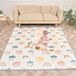 Babykruipmat, opvouwbaar, dik, omkeerbaar, 150 x 180 x 1 cm, speelvloer voor kinderen en baby's, XXL vloermat van schuim, motoriekmat bevordert de sensorische ontwikkeling, cadeau voor geboorte van