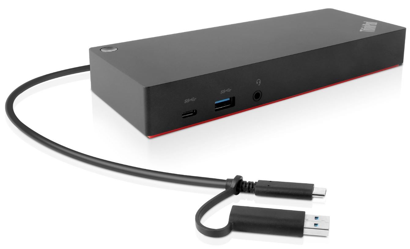 Lenovo ThinkPad Hybrid USB-C Dock - 40AF0135EU - Charcoal/Red