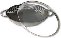 Staub Wok met glazen deksel - Fonte - Grafietgrijs - 37 cm