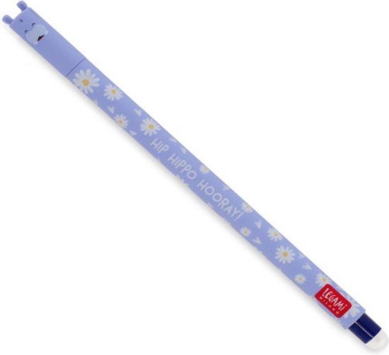 Legami Uitwisbare pen - Hippo - blauwe inkt