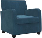 vidaXL Fauteuil Blauw fluweel
