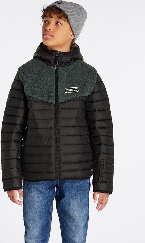 Protest Prtduco Jr Jongens Outdoorjas met Capuchon - Maat 152 - True Black