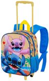 Karactermania Disney Lilo en Stitch Oceaan Kleine Peuter Kleuter 3D Rugzak Trolley Wielen Blauw