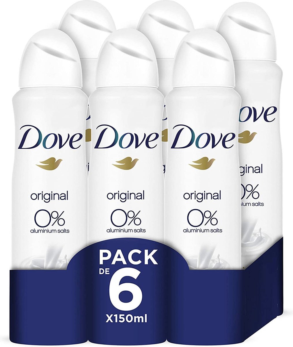 Dove Original Deodorantspray Anti-transpirant (voordeelverpakking per 6)