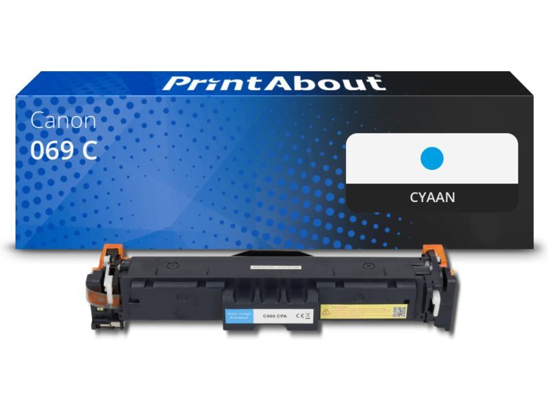 PrintAbout Toner 069 C Cyaan geschikt voor Canon