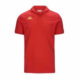 Kappa Kinderpolo Gastio Rood Katoen/Polyester Korte Mouw Effen 60