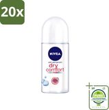 Nivea 20 x Dry Comfort Déodorant Roller - 50 ml