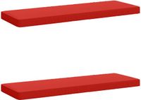 vidaXL - 2-delige - Bankkussens - VUGHT - 2 - st - 100% - Polyester - Rood