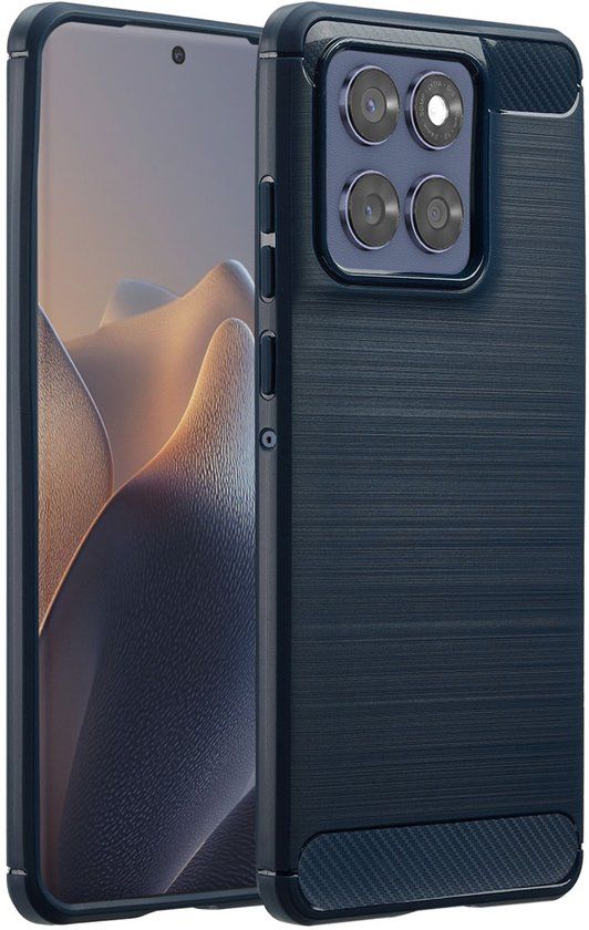 imoshion Brushed Backcover voor de Motorola Edge 60 Fusion - Donkerblauw