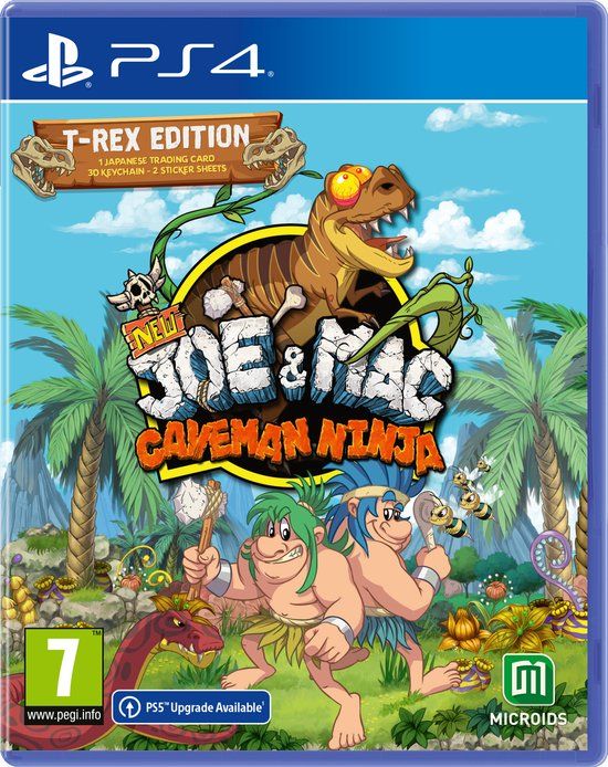 New Joe & Mac: Caveman Ninja: T-Rex Edition - PS4