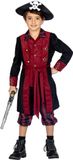 Wilbers Piraat Kostuum Jongen Burgundy Premium - Maat 152