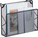 Relaxdays tijdschriftenrek hangend - 28 x 35,5 x 10 cm - zwart