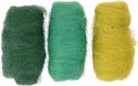 Creativ Company Gekaarde Wol Set 3x10gr Groene Harmonie