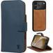 Apple Coque en Cuir pour iPhone 18 Pro / 17 Pro (avec protection amovible et compatible MagSafe) - Nubuck / Bleu