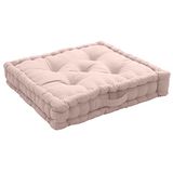 Vloerkussen Enjoy Home Vloerkussen met handvat, 50 x 50 cm, oudroze, 100% katoen Oeko Tex-gecertificeerd, vulling 100% gerecycled katoen, gevoerd om een goede grip te garanderen, Panama-collectie