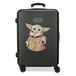 Star Wars Characters Kinderkoffer, stijf, ABS, combinatieslot aan de zijkant, 4 dubbele wielen, handbagage, Grogu, Eenheidsmaat, Middelgrote koffer