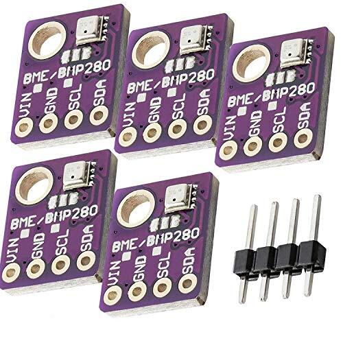 AZ Delivery 5 x GY-BME280 Barometrische Sensor voor Temperatuur, Vochtigheid en Luchtdruk compatibel met Arduino Inclusief E-Book!