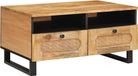 Maison Exclusive - Table basse, chêne artisanal, 80 x 54 x 40 cm, manguier massif