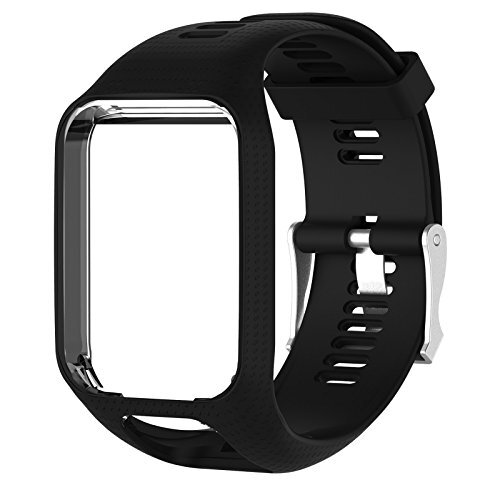 LICHIFIT TPE Polsband voor Tomtom Adventurer Golfer 2 Runner 2/3 Spark/Spark 3 GPS Sport Horloge, Klassiek