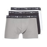 Dim Coton Stretch - 3 pack Heren Boxershort - Zwart/Grijs/Wit - maat L