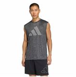 Adidas Workout Essentials Brandlove Mouwloos T-shirt Grijs L